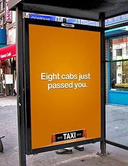 NYC Taxy reklama